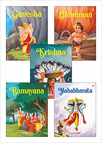 Mahabharata Krishna Hanuman Ganesha Ramayana  Story Book for Kids
